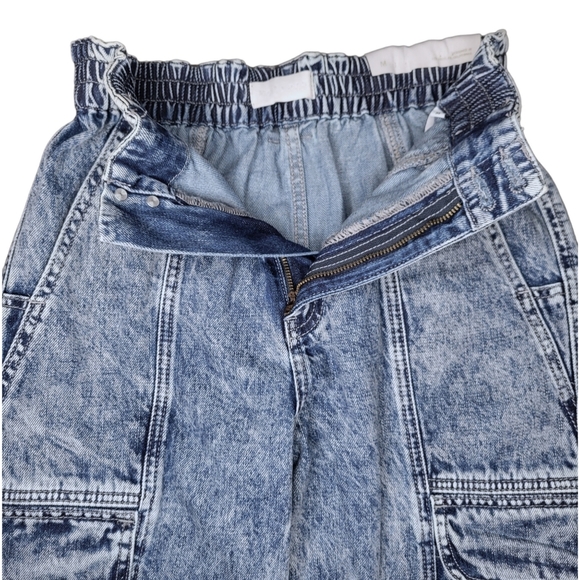 Petra 153 | Acid Wash Cargo Boyfriend Jeans | Size Medium - Picture 8 of 15